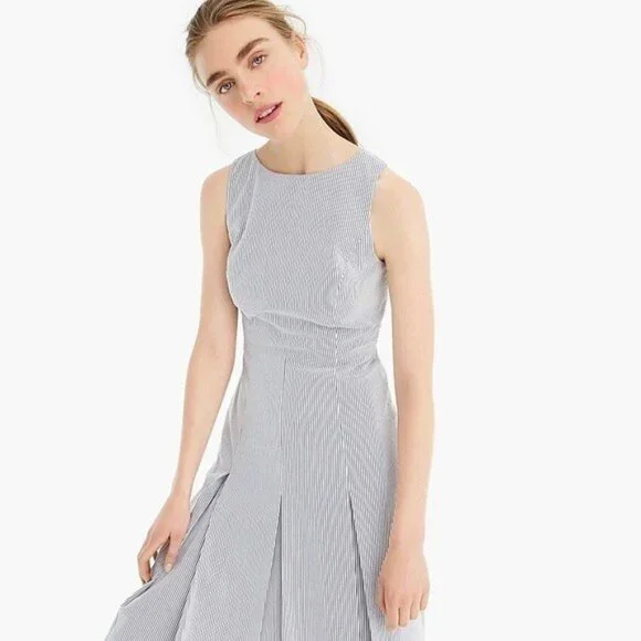 j crew pleated a line dress Collection Spaghetti-strap Pleated Midi Dress For Women